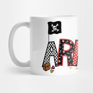 Fun ARRGH Pirate Family  Style Pirate Cruise Matching Mug